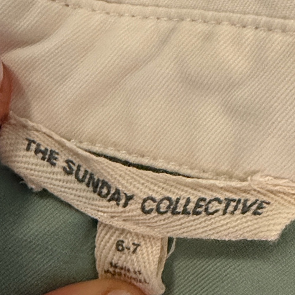 Kids Matching Set — Cream & Sage Green